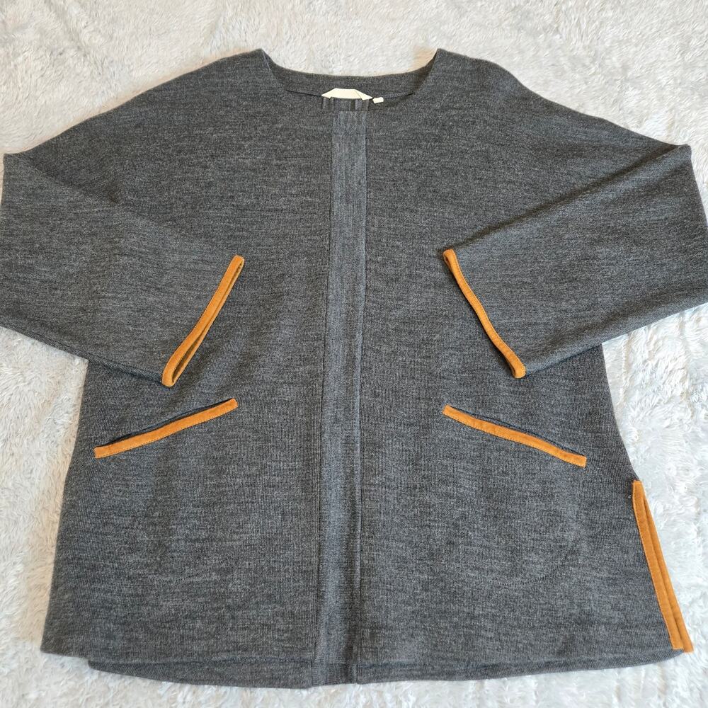 Soft Surroundings Wool‑Blend Pullover Tunic Sweater – Women’s L, Gray - Picture 5 of 15